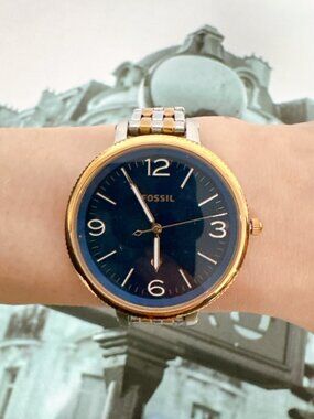 Fossil ES4925  Monroe Two-Tone Stainless Steel Watch